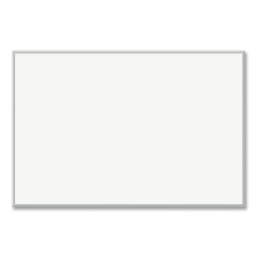 Image of U Brands Magnetic Dry Erase Board with Aluminum Frame, 72" x 48" (Actual Size: 70" x 47"), White Surface, Satin Aluminum Frame