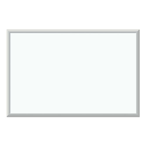 Image of U Brands Melamine Dry Erase Board, 36" x 24" (Actual Size: 35" x 23"), White Surface, Satin Aluminum Frame