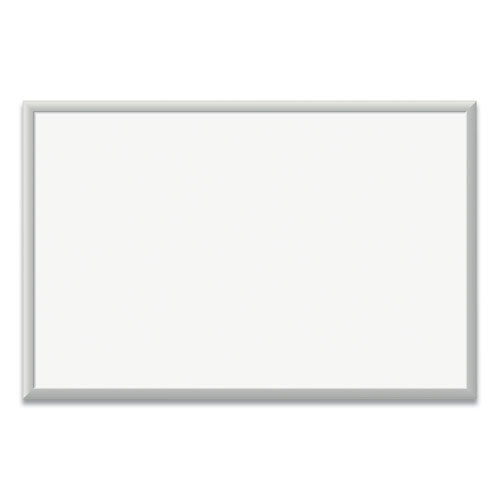 Image of U Brands Magnetic Dry Erase Board with Aluminum Frame, 36" x 24" (Actual Size: 35" x 23"), White Surface, Satin Aluminum Frame