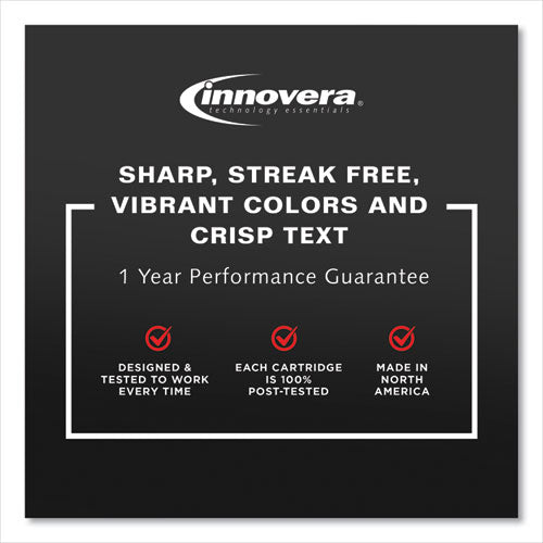 Image of Innovera® Remanufactured Cyan/Magenta/Yellow Ink, Replacement for 952 (N9K27AN), 700 Page-Yield