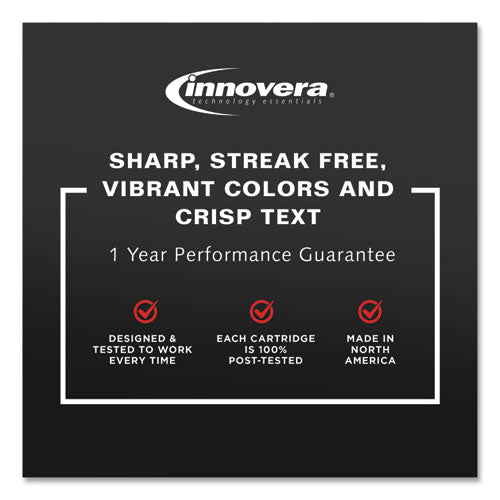 Image of Innovera® Remanufactured Black Ink, Replacement for 64 (N9J90AN), 200 Page-Yield