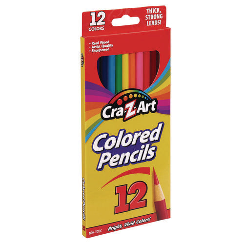 Image of Cra-Z-Art® Colored Pencils, 12 Assorted Lead and Barrel Colors, 12/Set