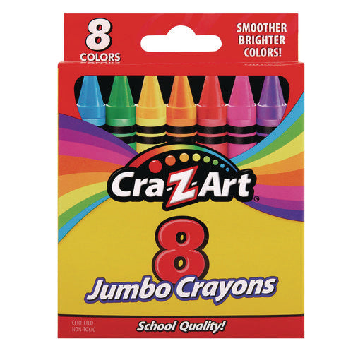 Image of Cra-Z-Art® Jumbo Crayons, 8 Assorted Colors, 8/pack