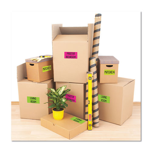 Image of Avery® High-Visibility Permanent Laser ID Labels, 2 x 4, Neon Assorted, 500/Pack