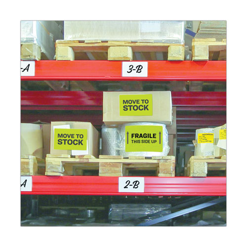 Image of Avery® High-Visibility Permanent Laser ID Labels, 8.5 x 11, Neon Green, 100/Box