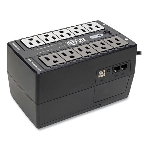 Image of Tripp Lite by Eaton ECO Series Energy-Saving Standby UPS, 10 Outlets, 550 VA, 316 J