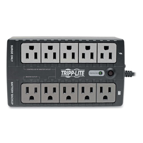 Image of Tripp Lite by Eaton ECO Series Energy-Saving Standby UPS, 10 Outlets, 550 VA, 316 J