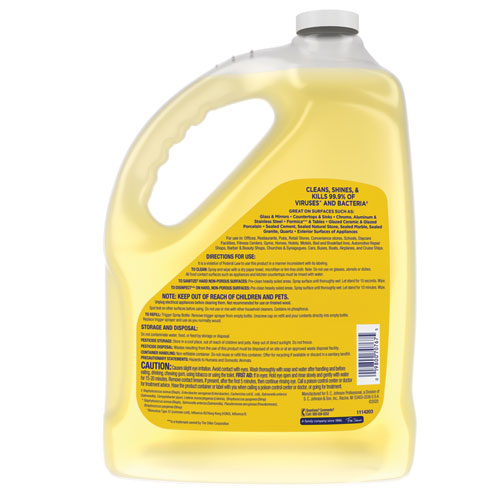 Image of Windex® Multi-Surface Disinfectant Cleaner, Citrus, 1 Gal Bottle