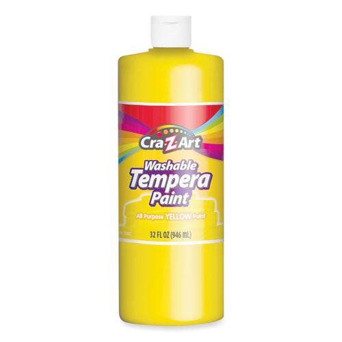 Image of Cra-Z-Art® Washable Tempera Paint, Yellow, 32 Oz Bottle