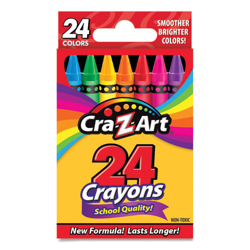 Image of Cra-Z-Art® School Quality Crayon, Assorted Colors, 24/box