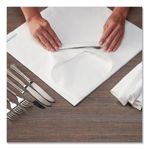 Image of Hoffmaster® Airlaid Flat Pack Napkins, 1 Ply, 15.5 X 15.5, White, 1,000/carton