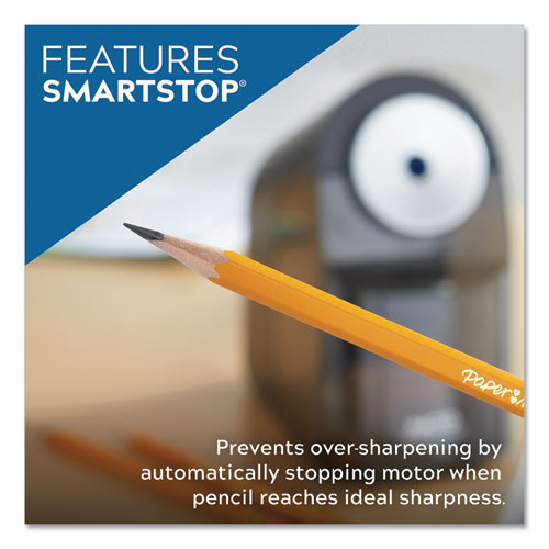 Image of X-ACTO® Model 1675 Teacherpro Classroom Electric Pencil Sharpener, Ac-Powered, 4 X 7.5 X 8, Black/silver/smoke