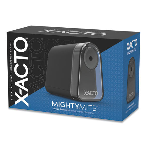 Image of X-ACTO® Model 19501 Mighty Mite Home Office Electric Pencil Sharpener, Ac-Powered, 3.5 X 5.5 X 4.5, Black/gray/smoke