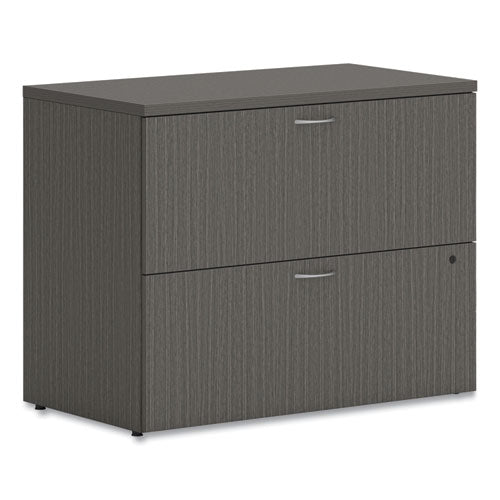 Image of HON® Mod Lateral File, 2 Legal/letter-Size File Drawers, Slate Teak, 36" X 20" X 29"