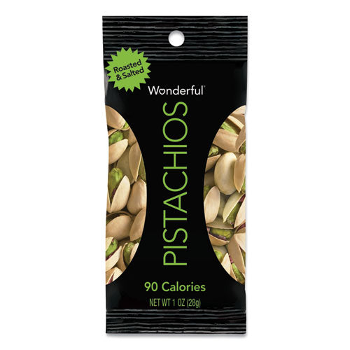 Image of Paramount Farms® Wonderful Pistachios, Roasted And Salted, 1 Oz Pack, 12/box