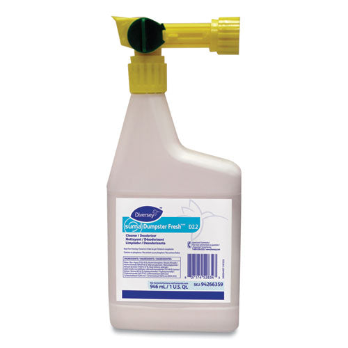 Image of Suma® Dumpster Fresh, Floral, 32 Oz Spray Bottle, 4/carton