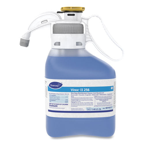 Image of Diversey Virex Ii 256 One-Step Disinfectant Cleaner Deodorant, Mint, 1.4l, 2 Bottles/ct
