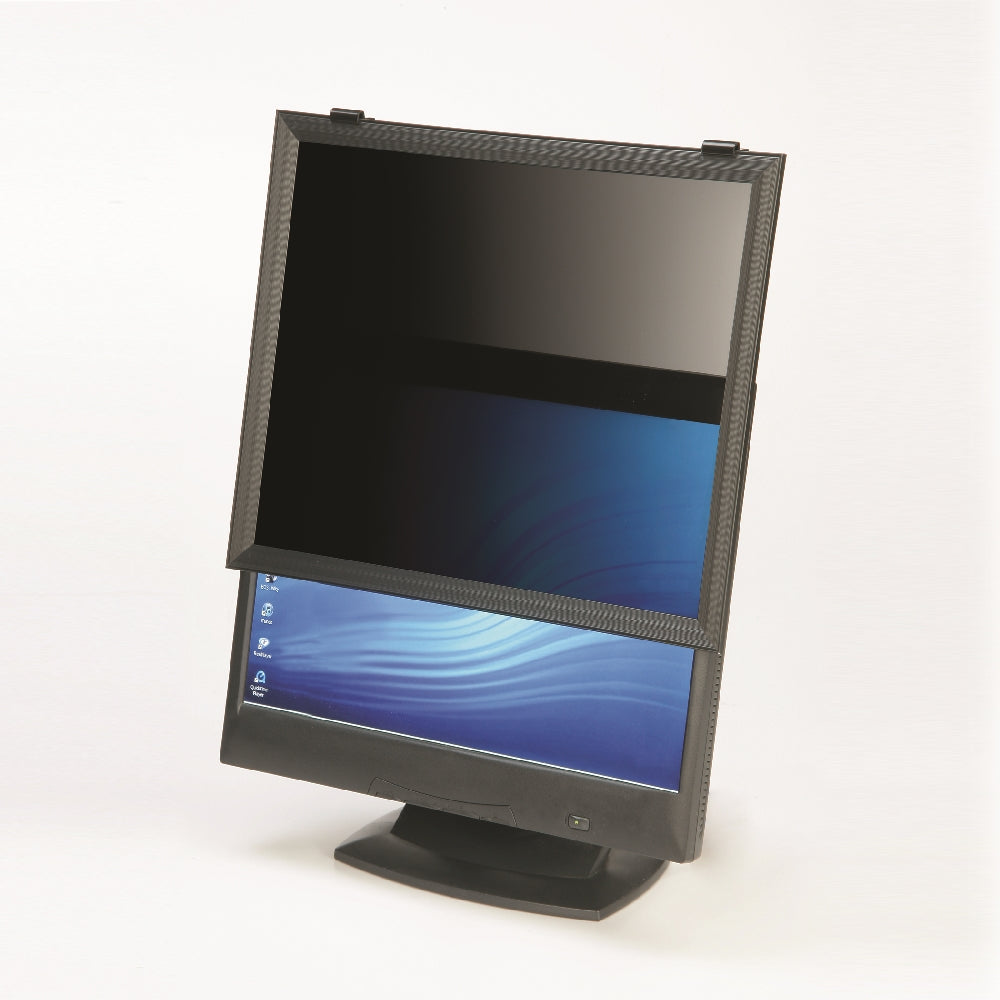 Image of Skilcraft Privacy Shield Privacy Filter Frame Made with 3M Materials, 22" Widescreen, 22" D x 19-1/2" W x 10-15/16" H