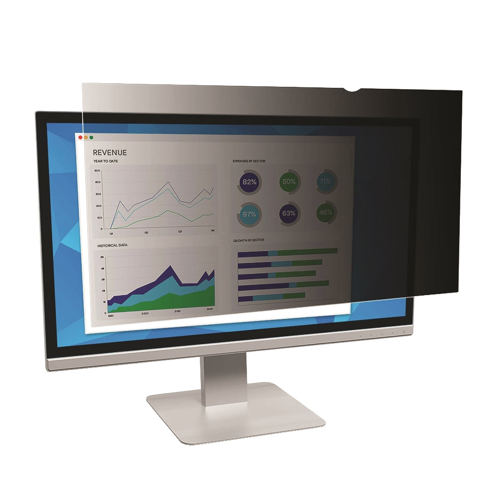 Image of Skilcraft Full Screen Privacy Filter, 23.8" Widescreen, 16:9 Aspect Ratio, 21.09" x 11.85"