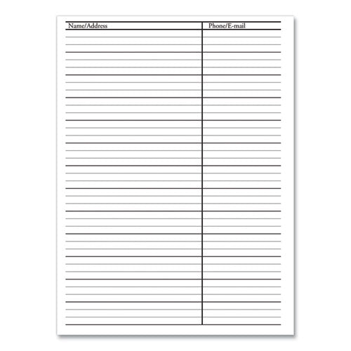 Image of House of Doolittle Recycled Weekly Appointment Book Ruled without Appointment Times, 8.75 x 6.88, Black Cover, 12-Month (Jan to Dec): 2025