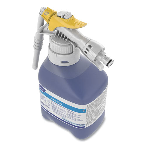 Image of Diversey Virex Plus One-Step Disinfectant Cleaner and Deodorant, 1.5 L Closed-Loop Plastic Bottle, 2/Carton