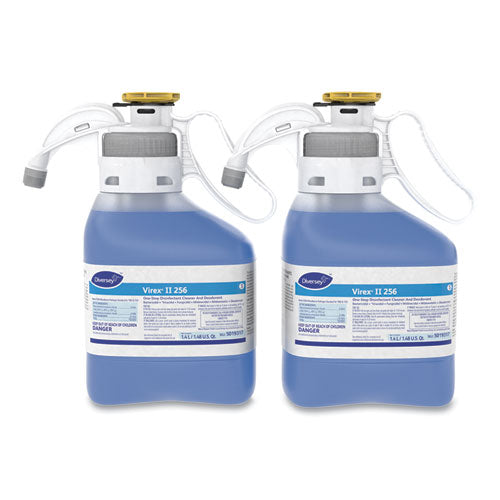 Image of Diversey Virex Ii 256 One-Step Disinfectant Cleaner Deodorant, Mint, 1.4l, 2 Bottles/ct