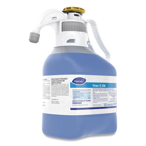 Image of Diversey Virex Ii 256 One-Step Disinfectant Cleaner Deodorant, Mint, 1.4l, 2 Bottles/ct