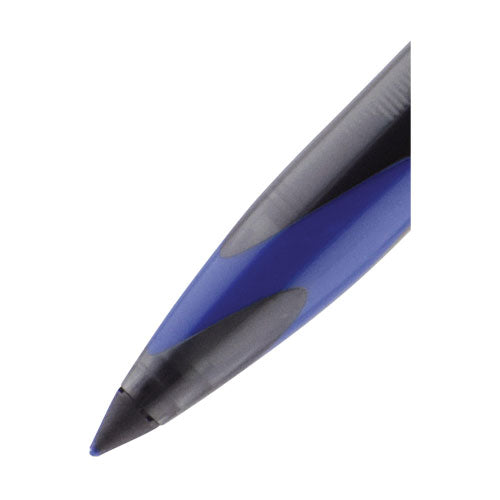 Image of uniball® Air Porous Gel Pen, Stick, Medium 0.7 Mm, Blue Ink, Black/blue Barrel, 3/pack