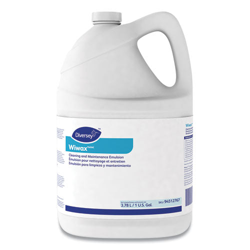 Image of Diversey Wiwax Cleaning And Maintenance Solution, Liquid, 1 Gal Bottle, 4/carton