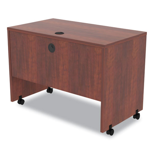 Image of Alera® Alera Valencia Series Mobile Workstation Desk, 41.38" X 23.63" X 30", Medium Cherry