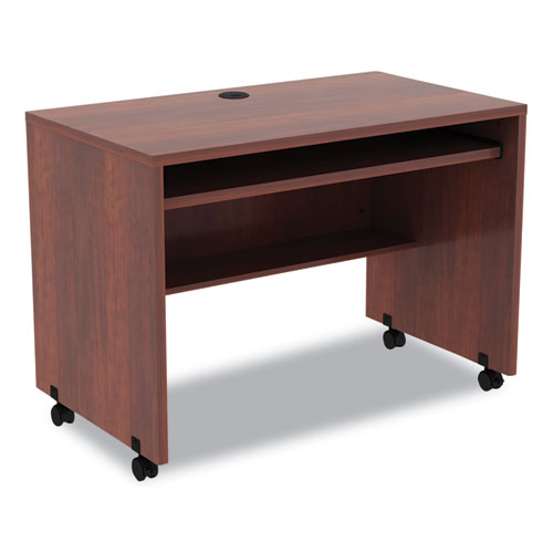 Image of Alera® Alera Valencia Series Mobile Workstation Desk, 41.38" X 23.63" X 30", Medium Cherry