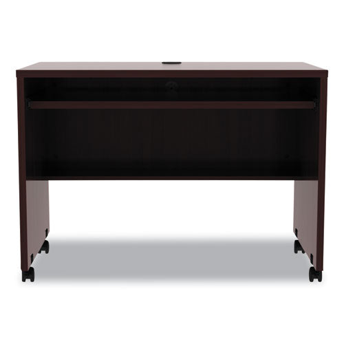 Image of Alera® Alera Valencia Series Mobile Workstation Desk, 41.38" X 23.63" X 30", Mahogany