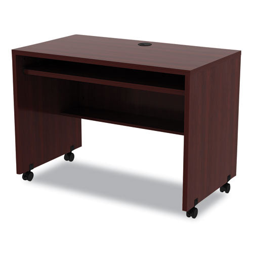 Image of Alera® Alera Valencia Series Mobile Workstation Desk, 41.38" X 23.63" X 30", Mahogany