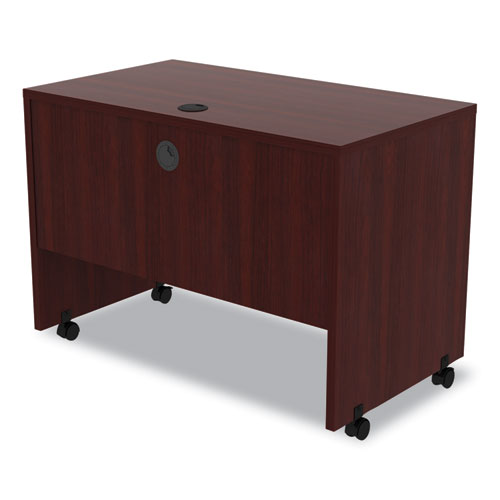 Image of Alera® Alera Valencia Series Mobile Workstation Desk, 41.38" X 23.63" X 30", Mahogany