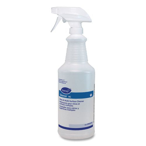 Image of Diversey Glance Hc Glass And Multi-Surface Cleaner Empty Bottle, 32 Oz, Clear
