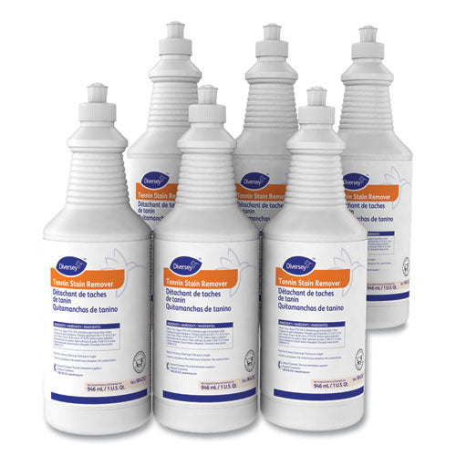 Image of Diversey Tannin Stain Remover, 32 Oz Bottle, Fruity, 6/ct