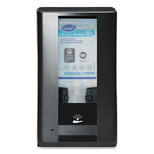 Image of Diversey Intellicare Hybrid Dispenser For Soap/sanitizer, 1,200 Ml/1,300 Ml, 13.38 X 13.39 X 12.24, Black