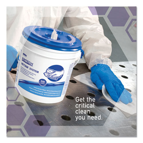 Image of WypAll® Power Clean Wipers for Disinfectants, Sanitizers and Solvents WetTask Customizable Wet Wiping System 250/Roll, 6 Roll/Carton
