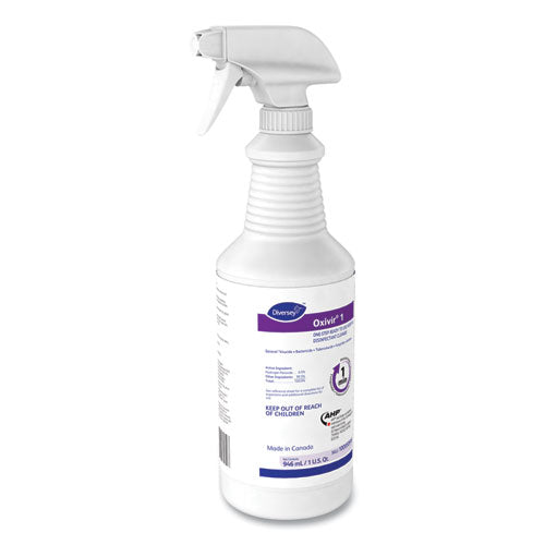 Image of Diversey Oxivir 1 Rtu Disinfectant Cleaner, 32 Oz Spray Bottle, 12/carton