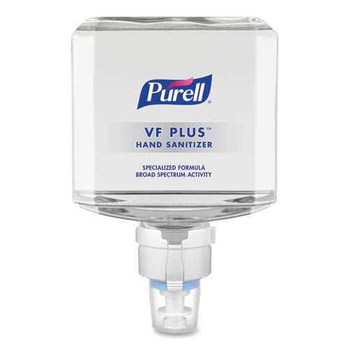 Image of PURELL® Vf Plus Hand Sanitizer Gel, 1,200 Ml Refill Bottle, Fragrance-Free, For Es8 Dispensers, 2/Carton