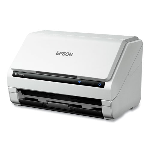 Image of Epson® Ds-575w Ii Wireless Color Duplex Document Scanner, 600 Dpi Optical Resolution, 50-Sheet Duplex Auto Document Feeder