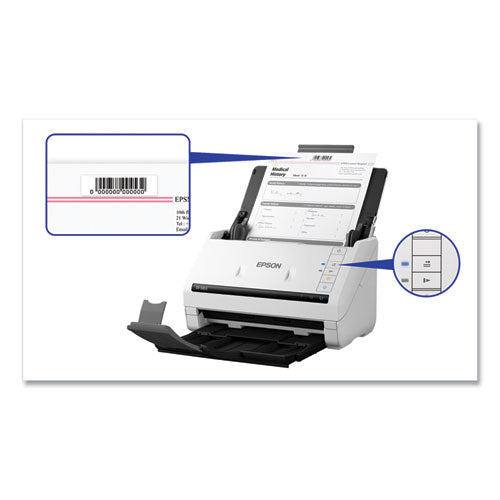 Image of Epson® Ds-530 Ii Color Duplex Document Scanner, 600 Dpi Optical Resolution, 50-Sheet Duplex Auto Document Feeder