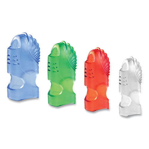 Image of LEE Tippi Micro-Gel Fingertip Grips, Size 7, Medium, Assorted, 10/pack