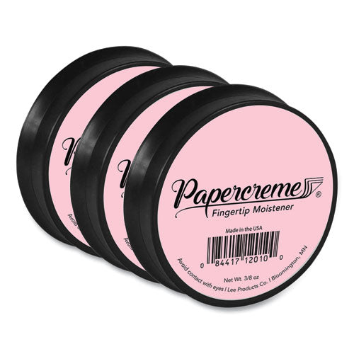 Image of LEE Papercreme Fingertip Moistener, 0.38 oz, Coral, 3/Pack