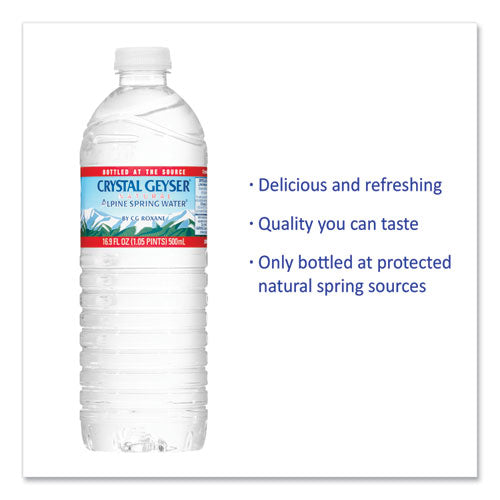 Image of Crystal Geyser® Natural Alpine Spring Water, 16.9 Oz Bottle, 35/carton