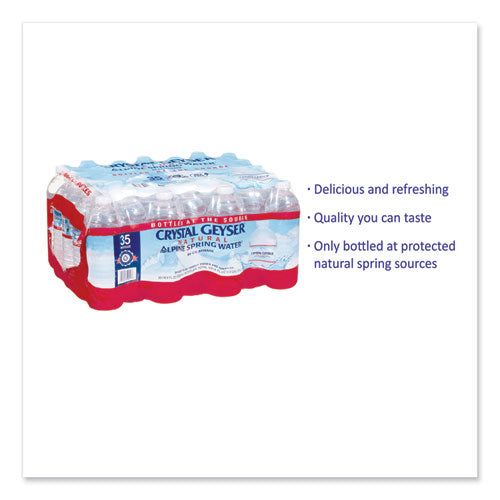 Image of Crystal Geyser® Natural Alpine Spring Water, 16.9 Oz Bottle, 35/carton