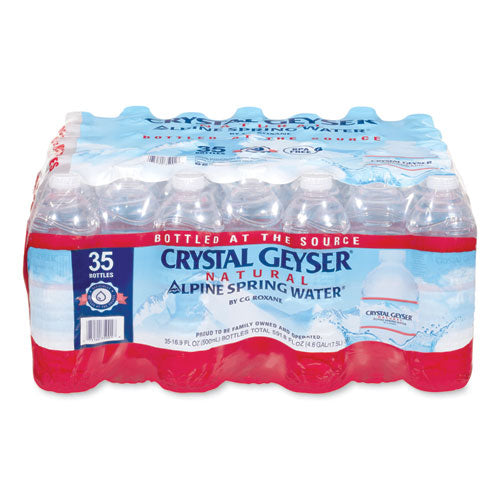 Image of Crystal Geyser® Alpine Spring Water, 16.9 oz Bottle, 35/Carton