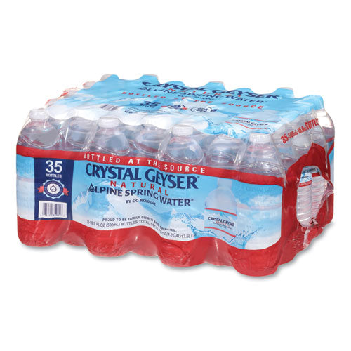 Image of Crystal Geyser® Natural Alpine Spring Water, 16.9 Oz Bottle, 35/carton
