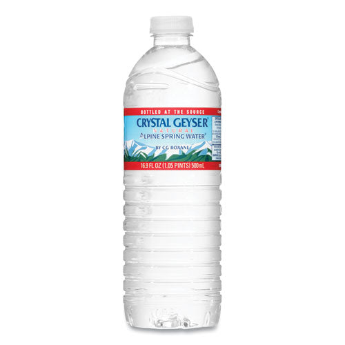 Image of Crystal Geyser® Alpine Spring Water, 16.9 oz Bottle, 35/Carton