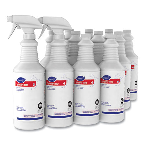Image of Diversey Spitfire Power Cleaner, Liquid, Fresh Pine Scent, 32 Oz Spray Bottle, 12/carton